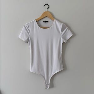 DYNAMITE | White T-Shirt Bodysuit (size small)